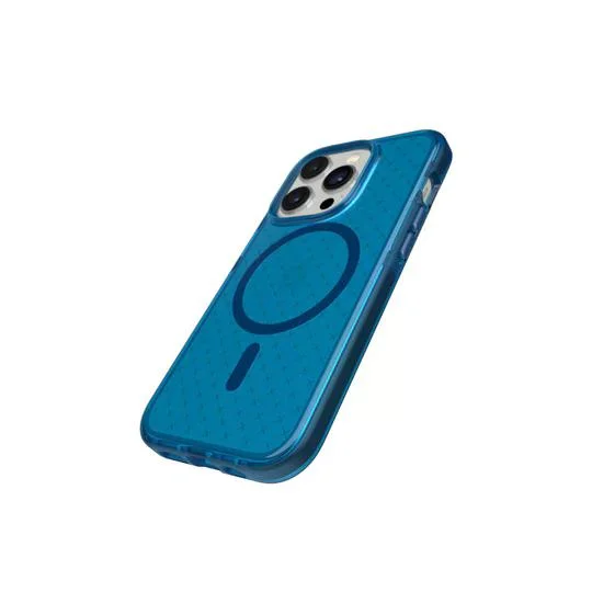 Imagem 2 de 5 do produto Capa Para Iphone 14 Pro Azul Tech21 Evocheck Com Magsafe