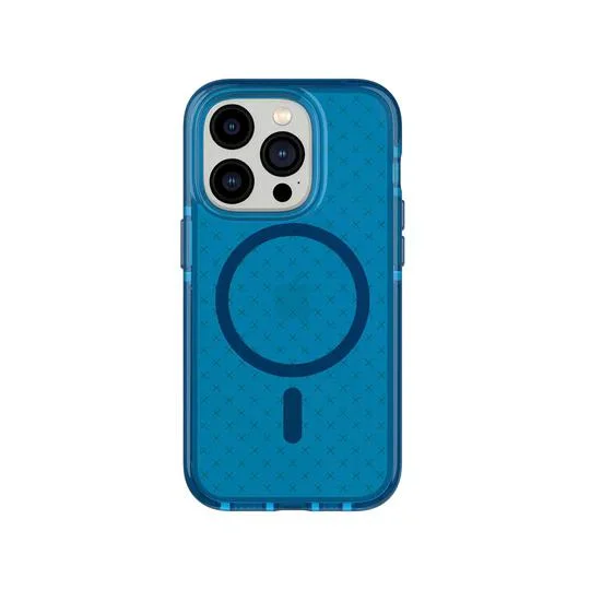 Imagem 4 de 5 do produto Capa Para Iphone 14 Pro Azul Tech21 Evocheck Com Magsafe