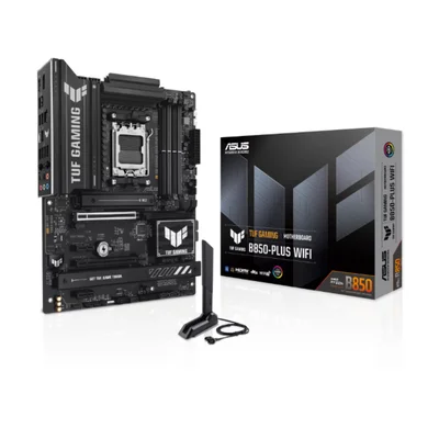 Placa Mãe Asus Tuf Gaming B850-plus Wifi, Amd Am5, Atx, Wf/blt, Ddr5 - Tuf Gaming B850-plus Wifi