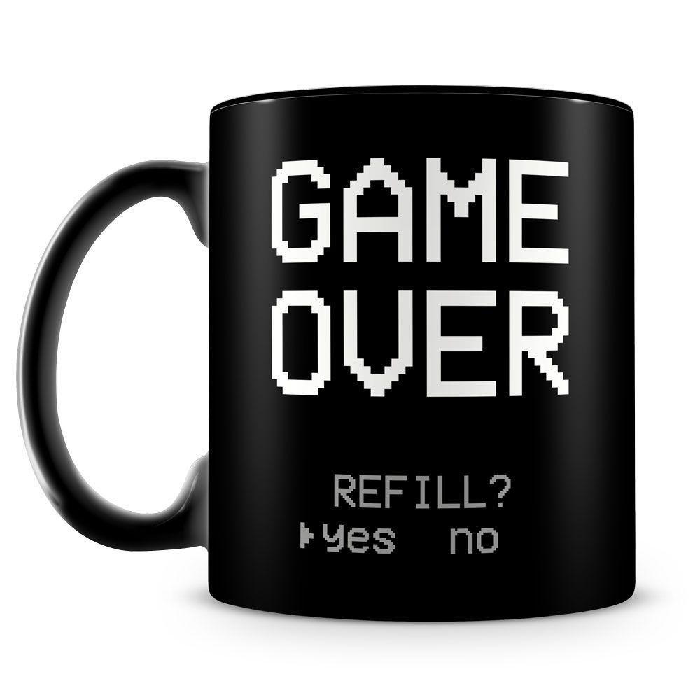 Caneca Game Over (100% Preta)