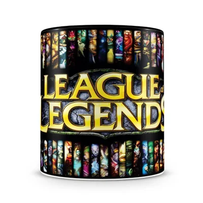 Caneca League Of Legends (Preta)