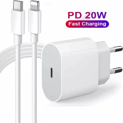 Carregador De Parede Pd + Cabo Lightning Pd 20w Fast Charger