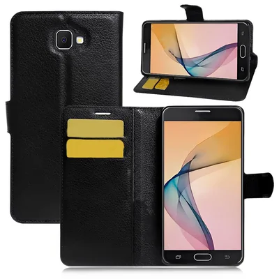 Capa Carteira Case Com Flip Para Samsung Galaxy J5 Prime Cor Preto