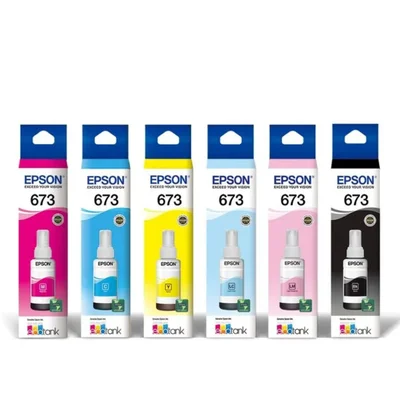 Kit 6x Tinta T673 | L800 L810 L805 L1800 L850 | Cmky