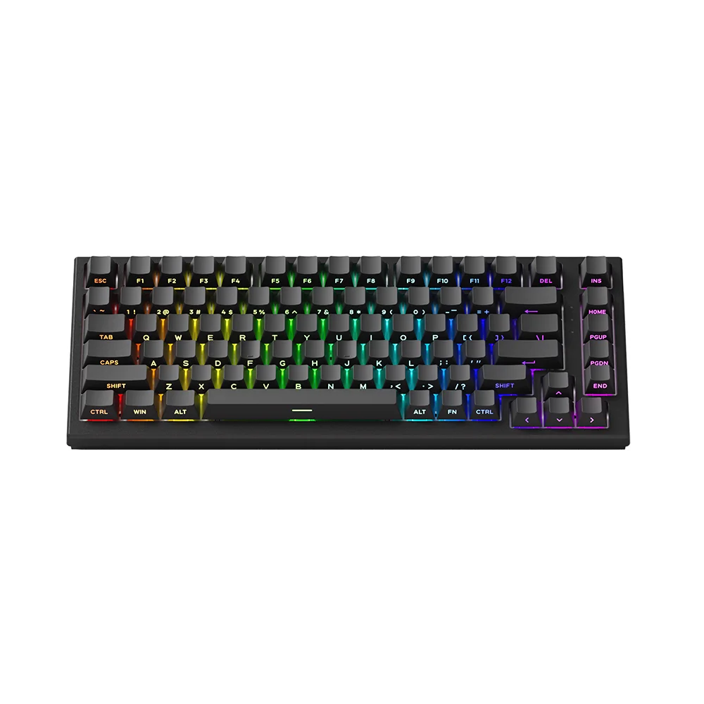 Teclado Magnético Gamer Akko Tac75 He 8k RGB Switch Akko Glare Linear Preto Teclado Magnético Gamer Akko Tac75 He 8k RGB Switch Akko Glare Linear Preto