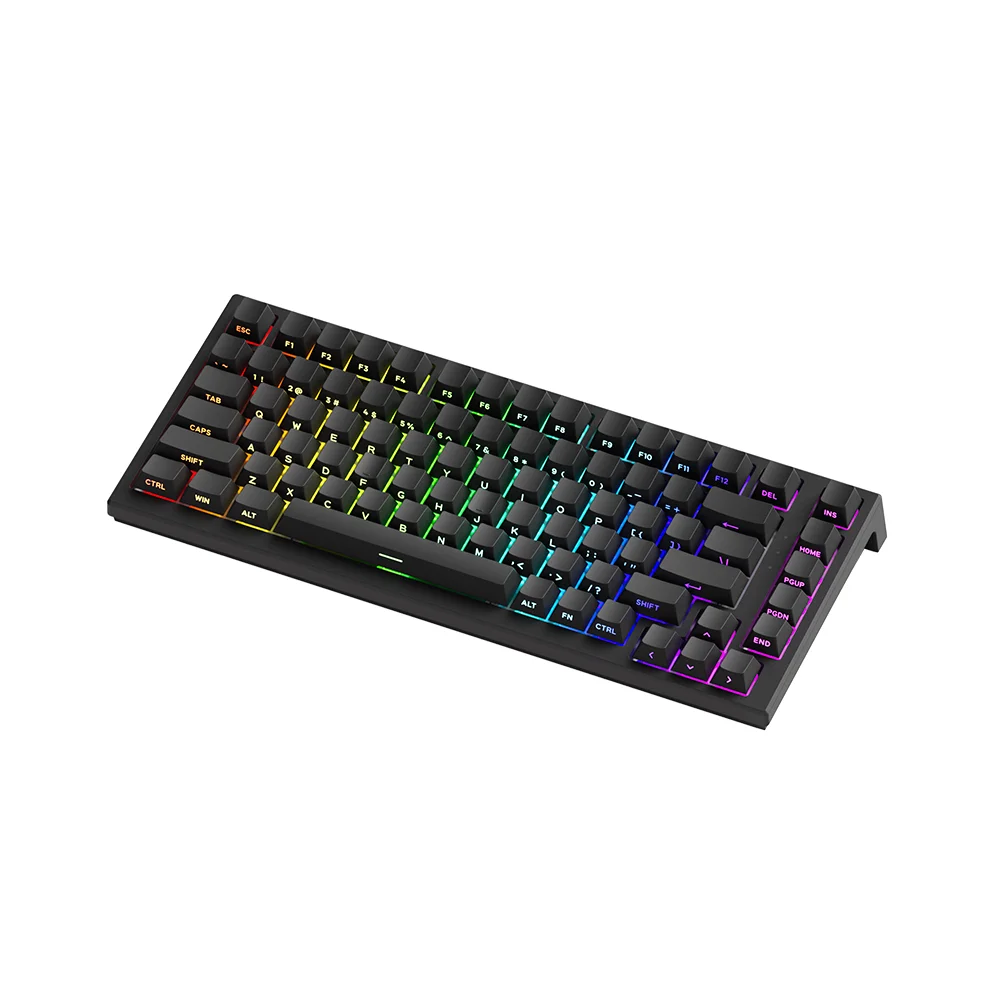 Teclado Magnético Gamer Akko Tac75 He 8k RGB Switch Akko Glare Linear Preto Teclado Magnético Gamer Akko Tac75 He 8k RGB Switch Akko Glare Linear Preto