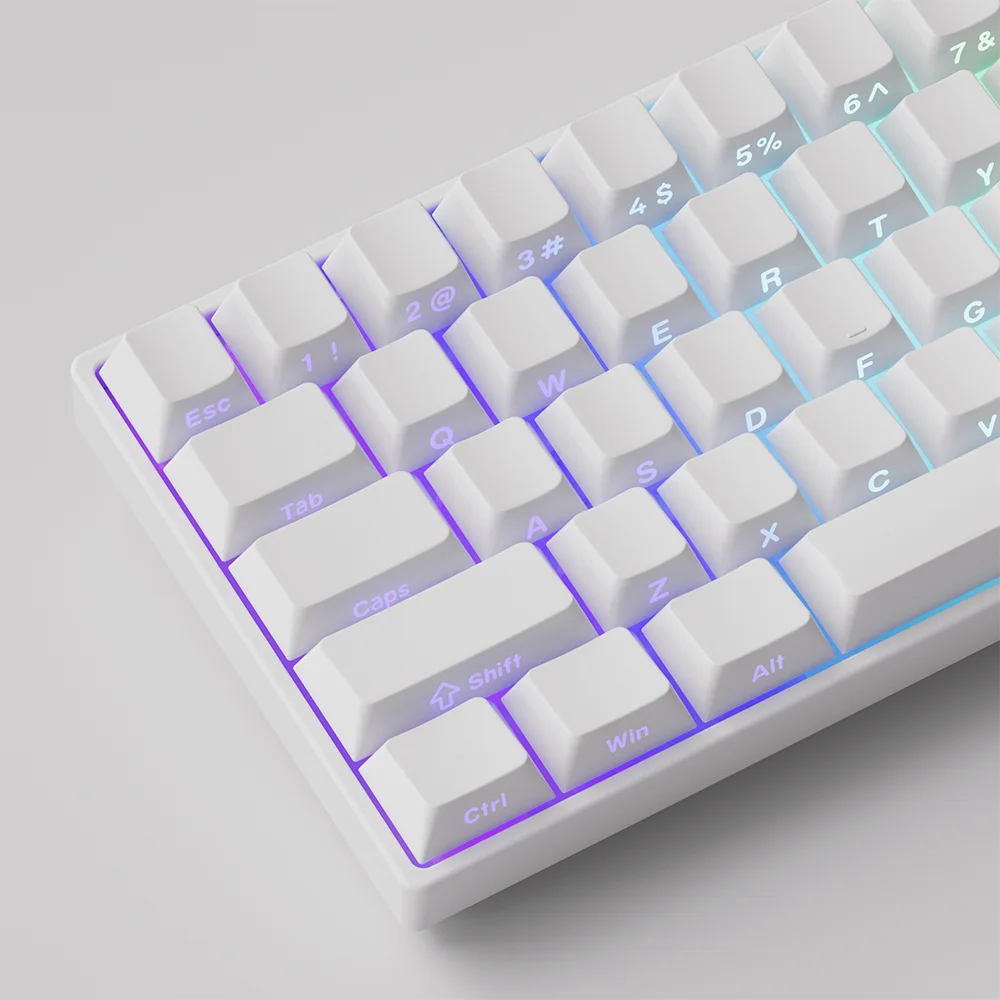 Imagem 3 de 5 do produto Teclado Magnético Akko Monsgeek Fun60 Pro Sp 8k Switch Akko Glare Linear Com Fio Branco