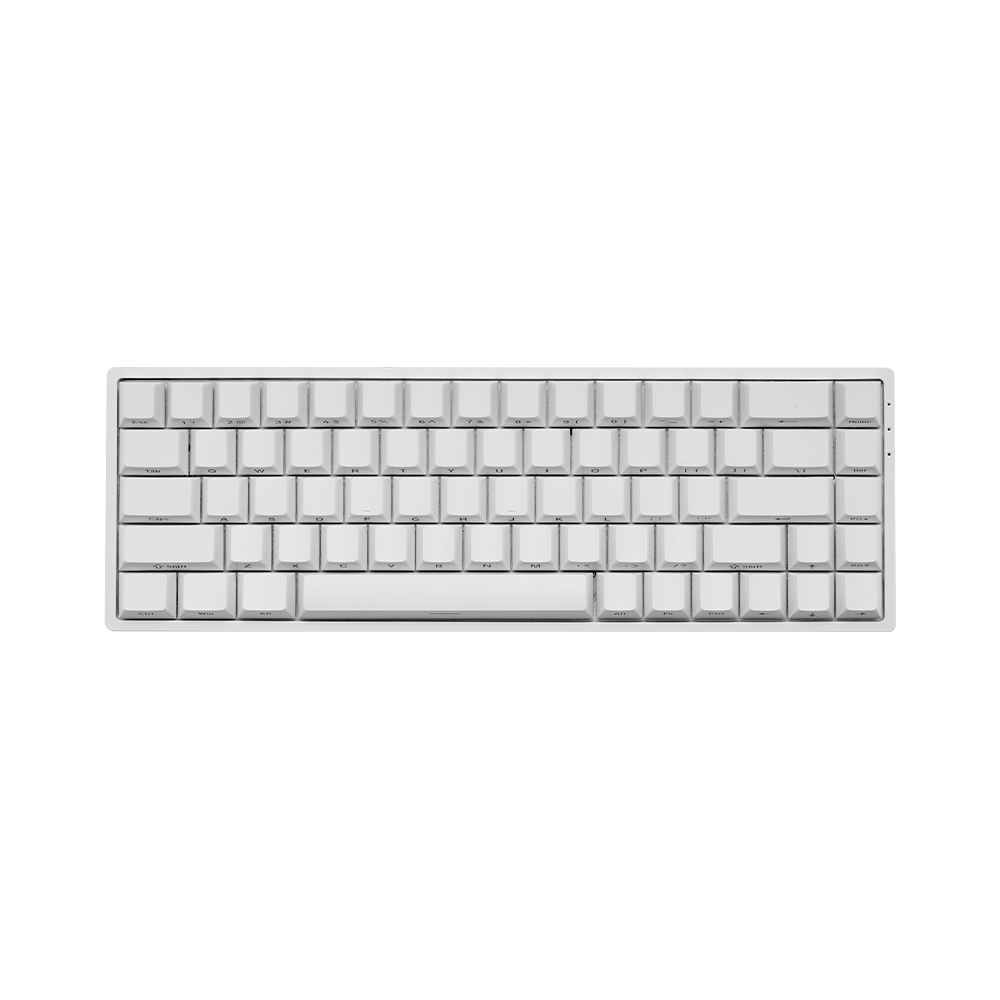 Teclado Magnético Akko Monsgeek Fun68 RGB 8k Switch Akko Glare Linear Branco