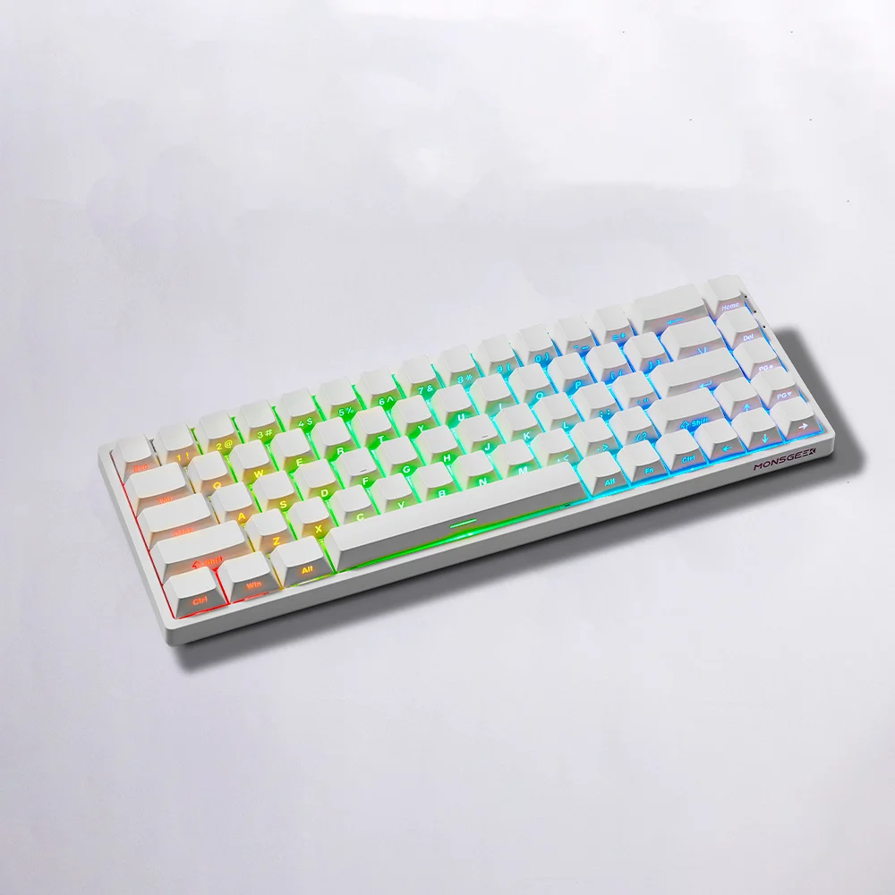 Imagem 4 de 5 do produto Teclado Magnético Akko Monsgeek Fun68 RGB 8k Switch Akko Glare Linear Branco