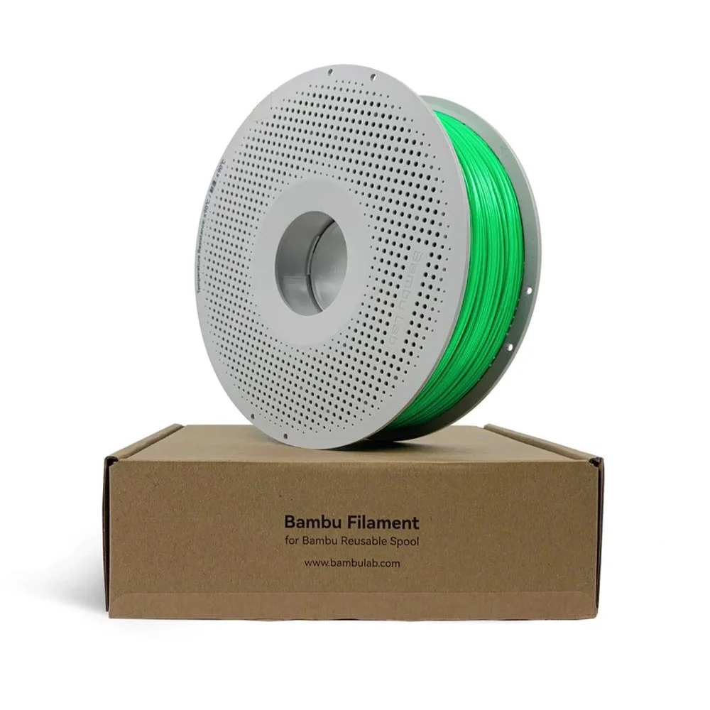 Imagem 4 de 4 do produto Filamento Bambu Lab Pla Basic, 1,75mm, 1kg, Verde, Com Carretel Reutilizável, A00-g6-1.75-1000-spl