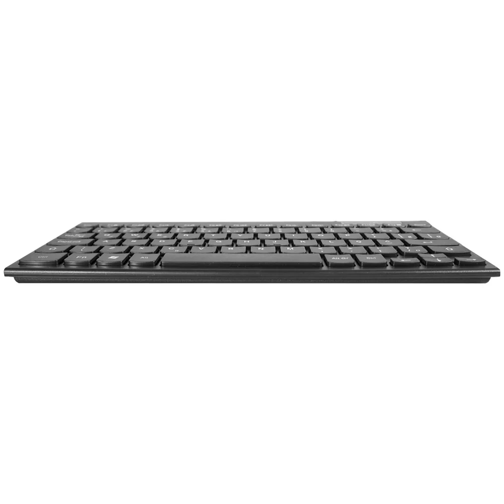 Imagem 2 de 5 do produto Teclado Usb Compacto K-mex Km-3528, Layout Abnt2, Design Moderno, Teclas Multimidia, Digitação Silenciosa - Preto