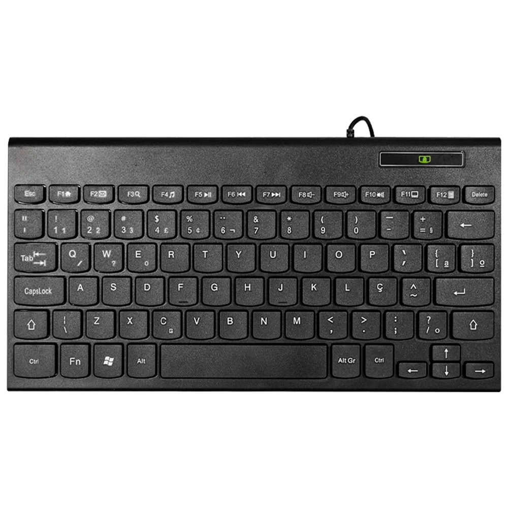 Imagem 3 de 5 do produto Teclado Usb Compacto K-mex Km-3528, Layout Abnt2, Design Moderno, Teclas Multimidia, Digitação Silenciosa - Preto