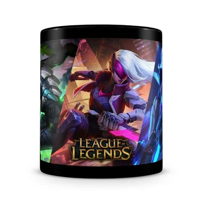 Caneca League Of Legends (Mod.3) 100% Preta