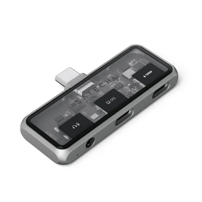 Adaptador Hub Com Entradas Para Audio