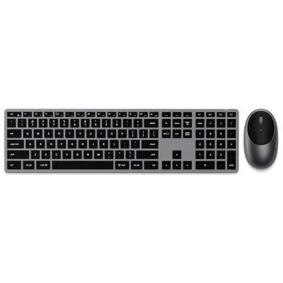 Kit Satechi Teclado X3 E Mouse M1 Sem Fio Cinza Espacial