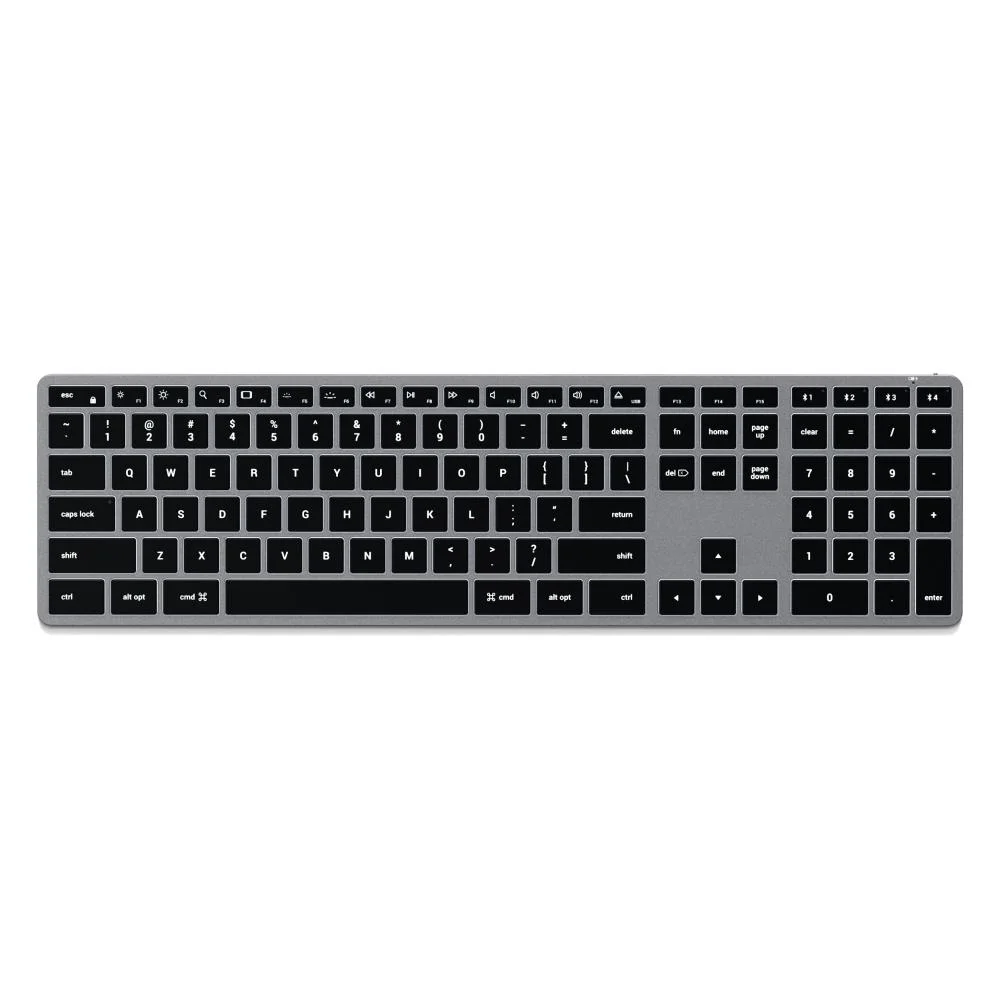Imagem 2 de 5 do produto Kit Satechi Teclado X3 E Mouse M1 Sem Fio Cinza Espacial