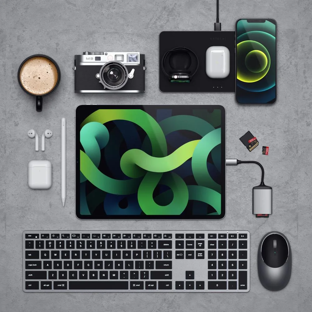 Imagem 5 de 5 do produto Kit Satechi Teclado X3 E Mouse M1 Sem Fio Cinza Espacial