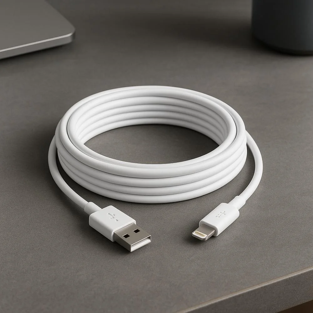 Imagem 3 de 3 do produto Cabo Usb P/ Light. De 3 Mts Branco