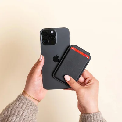 Carteira E Porta Cartões Suporte Magsafe Preto Para Iphone — foto 4