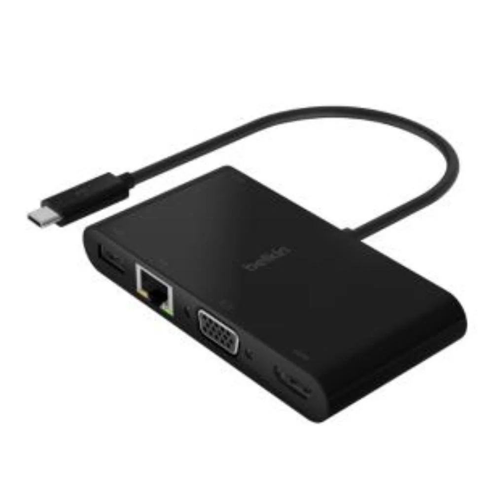 Hub Adaptador Belkin Usb-c HDMI Vga Ethernet 100w 5 Em 1