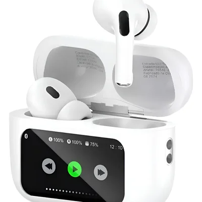 Fone De Ouvido Bluetooth Tws Com Display Touch Branco