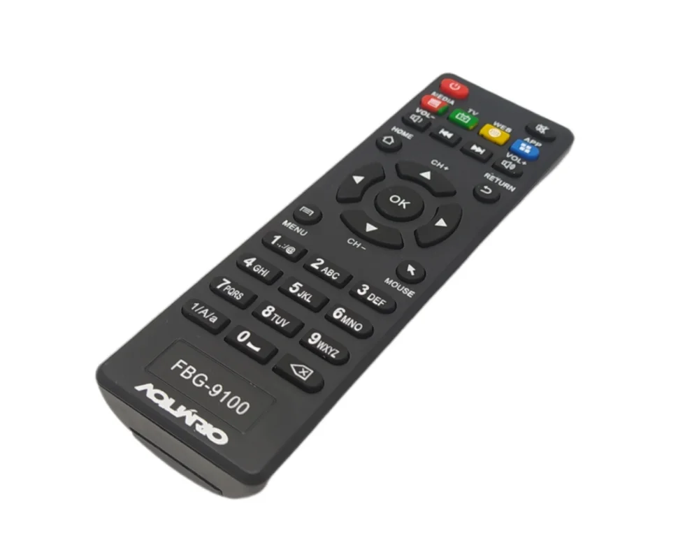 Imagem 4 de 4 do produto Controle Remoto Compatível Com Receptor De Tv Box Aquario Smart Stv-2000 4k Fbg-9100