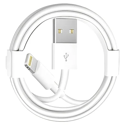Cabo Usb 2.0 Lightning Branco - 1m 480mbps Compatível Com Aparelhos Iphone