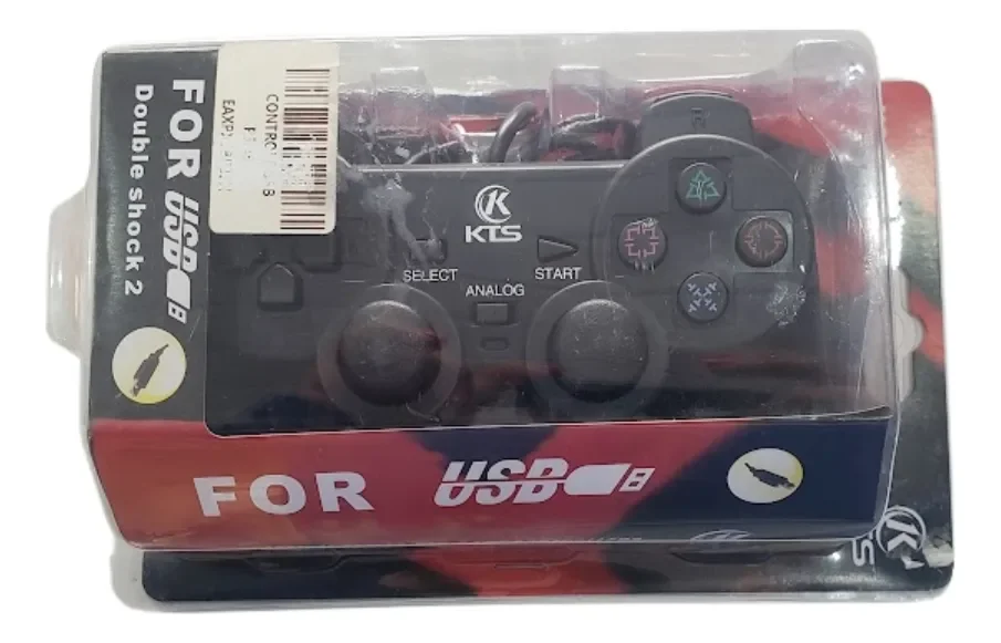 Imagem 2 de 2 do produto Controle Usb Para PC Computado Joystick Dualshock Analógico Preto