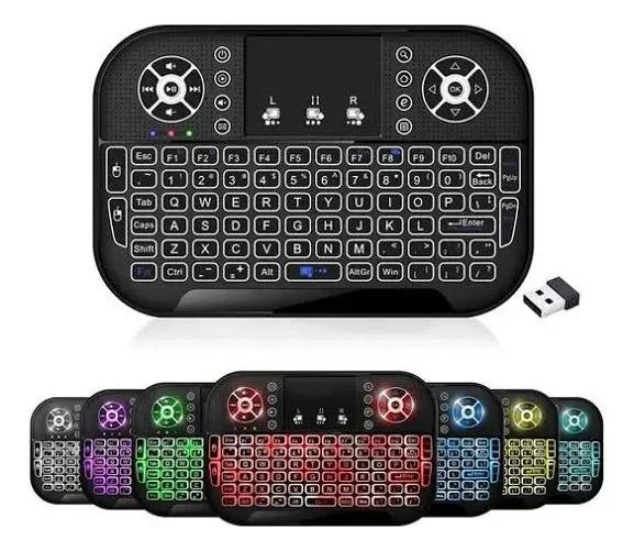 Imagem 3 de 5 do produto Mini Teclado Gamer LED Bluetooth Voz Lelong Max Recargável Preto