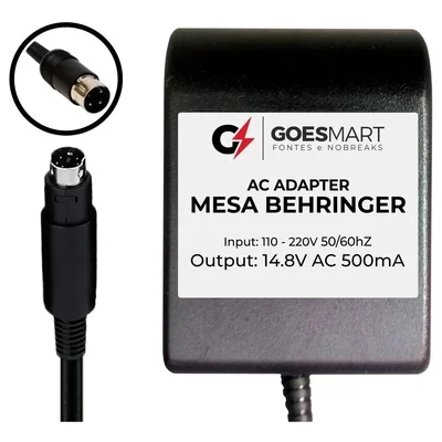 Fonte Behringer 14,8v 500ma Mx Psu6 Xenyx 1002fx
