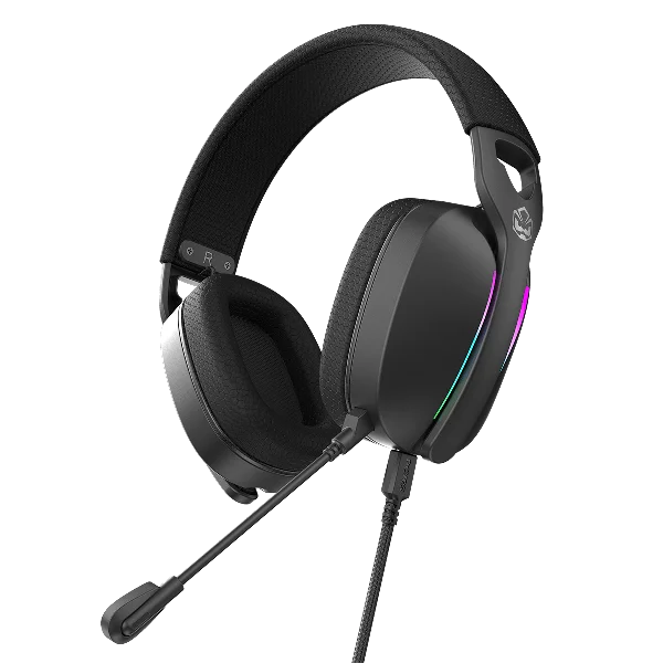 Headset Gamer PCyes Nowy Black Vulcan, Usb Surround, Driver 40mm, RGB, Microfone Destacável Hgnw40bv Headset Gamer PCyes Nowy Black Vulcan, Usb Surround, Driver 40mm, RGB, Microfone Destacável Hgnw40bv