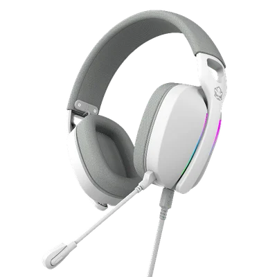 Headset Gamer PCyes Nowy White Ghost, Usb Surround, Driver 40mm, RGB, Microfone Destacável - Hgnw40w