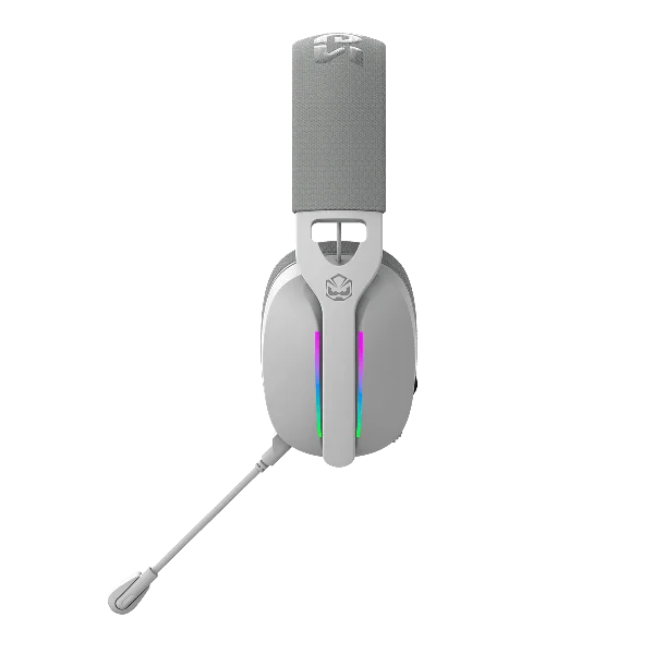 Imagem 5 de 5 do produto Headset Gamer PCyes Nowy White Ghost, Usb Surround, Driver 40mm, RGB, Microfone Destacável - Hgnw40w