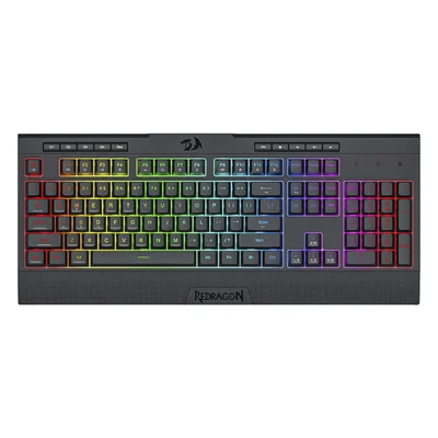 Teclado Gamer Sem Fio 3 Modos Shiva Pro RGB QWERTY Preto