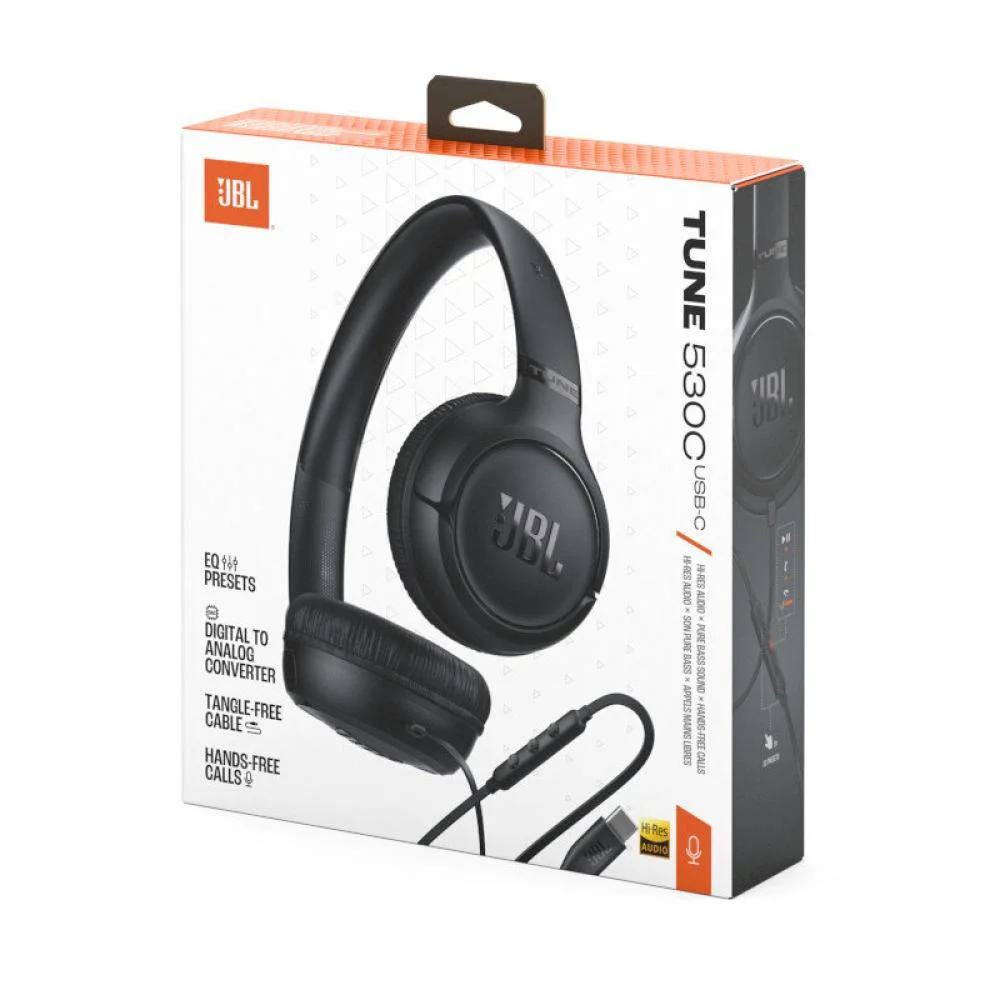 Imagem 5 de 5 do produto Fone De Ouvido Jbl Tune 530c Com Cabo Usb-c Preto