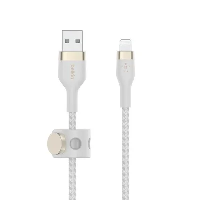 Boost Charge Pro Flex Cabo Usb-a Com Conector Lightning + Strap 3mts Branco