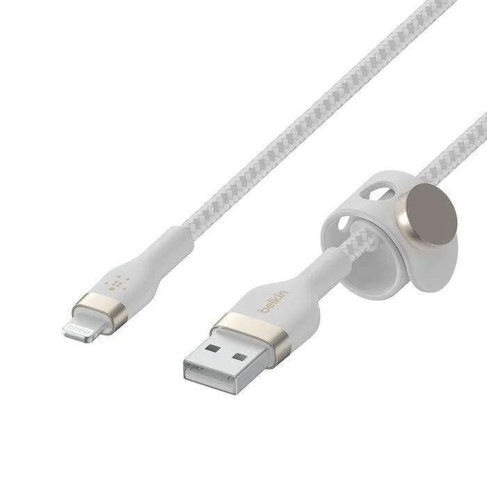 Imagem 3 de 5 do produto Boost Charge Pro Flex Cabo Usb-a Com Conector Lightning + Strap 3mts Branco