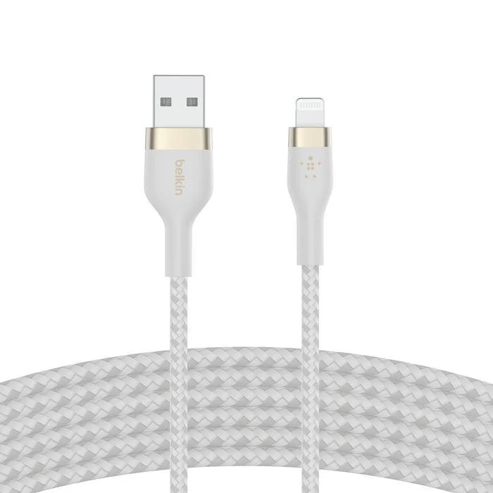 Imagem 5 de 5 do produto Boost Charge Pro Flex Cabo Usb-a Com Conector Lightning + Strap 3mts Branco