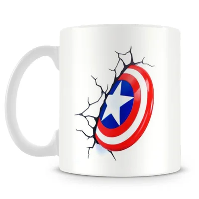 Caneca Escudo Capitão America 3D