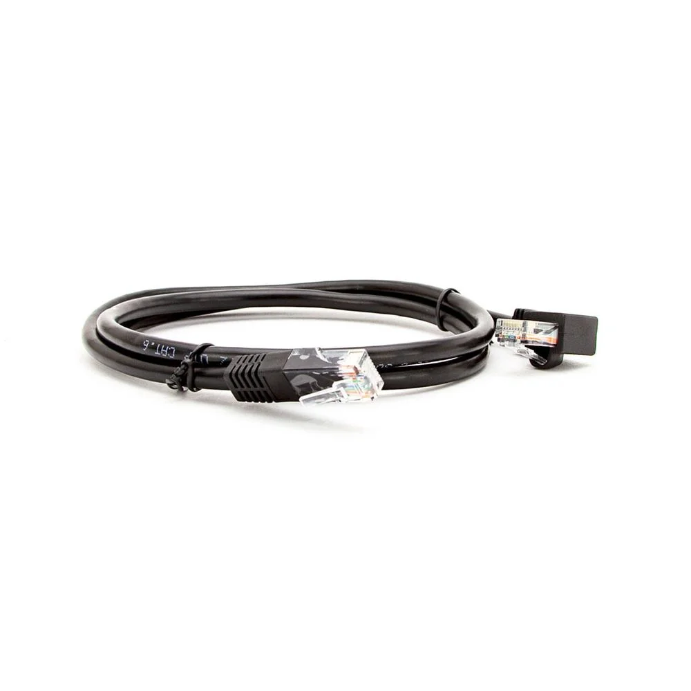 Imagem 1 de 1 do produto Cabo De Rede Patch Cord Cat6 Plug 90° Graus Para Lateral 10 Mt 10 Mt