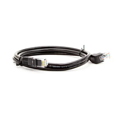 Cabo De Rede Patch Cord Cat5 Plug 90° Graus Para Cima 3 Mt 3 Mt