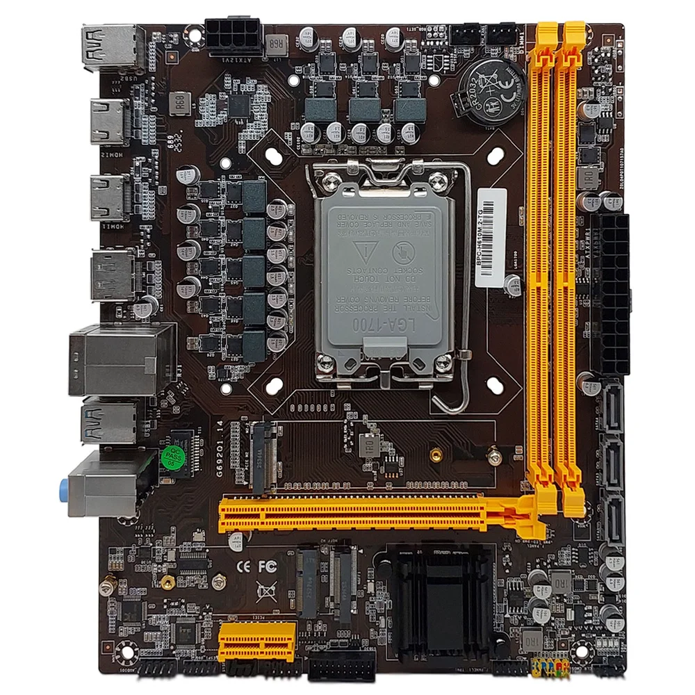 Placa Mãe H610 Brazil PC, M.2, Intel, Ddr4, Socket LGA 1700 - Oem 5
