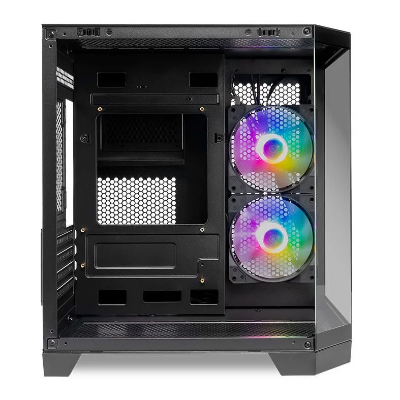 Imagem 4 de 5 do produto Gabinete Gamer Mancer Cv700b 2 Fans Mini Tower Lateral De Vidro S/fonte Preto - Mcr-cv700b-bk-2f