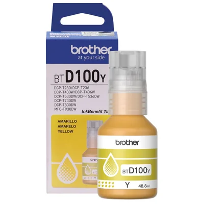 Tinta Btd100y Amarelo | Dcpt230 T430w T530dw T730dw | 48.8ml