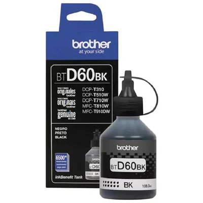 Tinta Btd60bk Preto T520w T720dw T4000dw T4500dw | 108ml