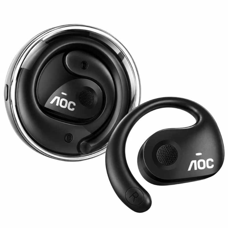 Fone De Ouvido Aoc Acd1504 Bluetooth 5.4 Sem Fio Driver 16mm Com Estojo Preto