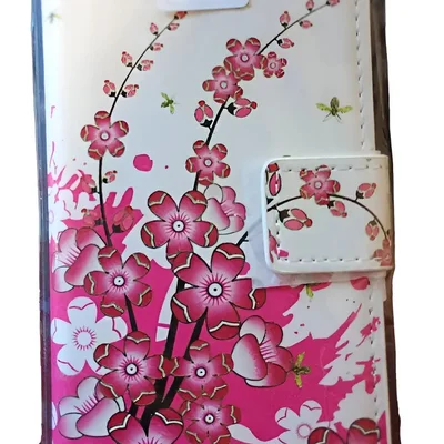 Capa Para Iphone 6 - Design Floral Rosa E Branco