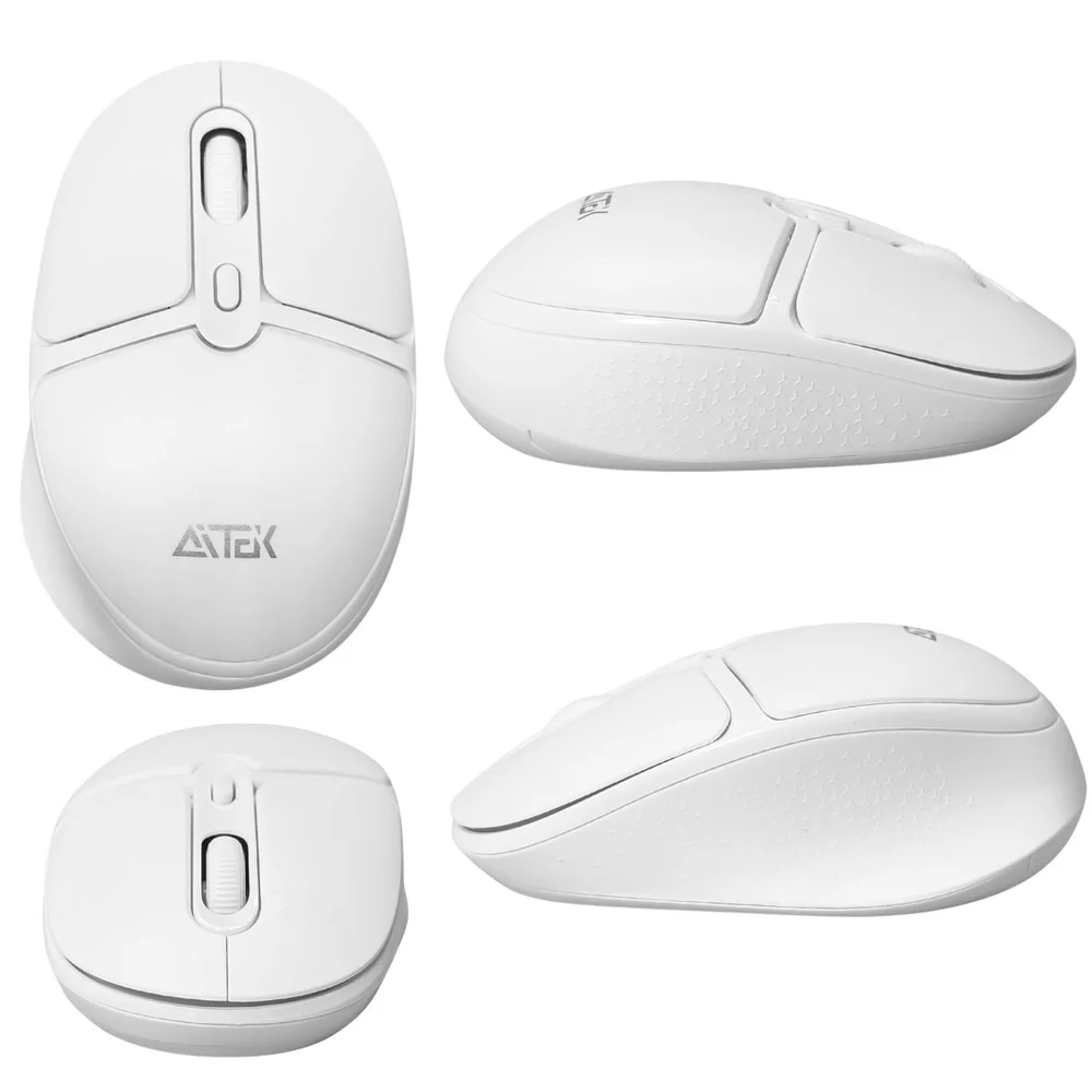 Imagem 4 de 4 do produto Kit Teclado Membrana E Mouse Sem Fio, Teclas Macias Silenciosa - Aitek
