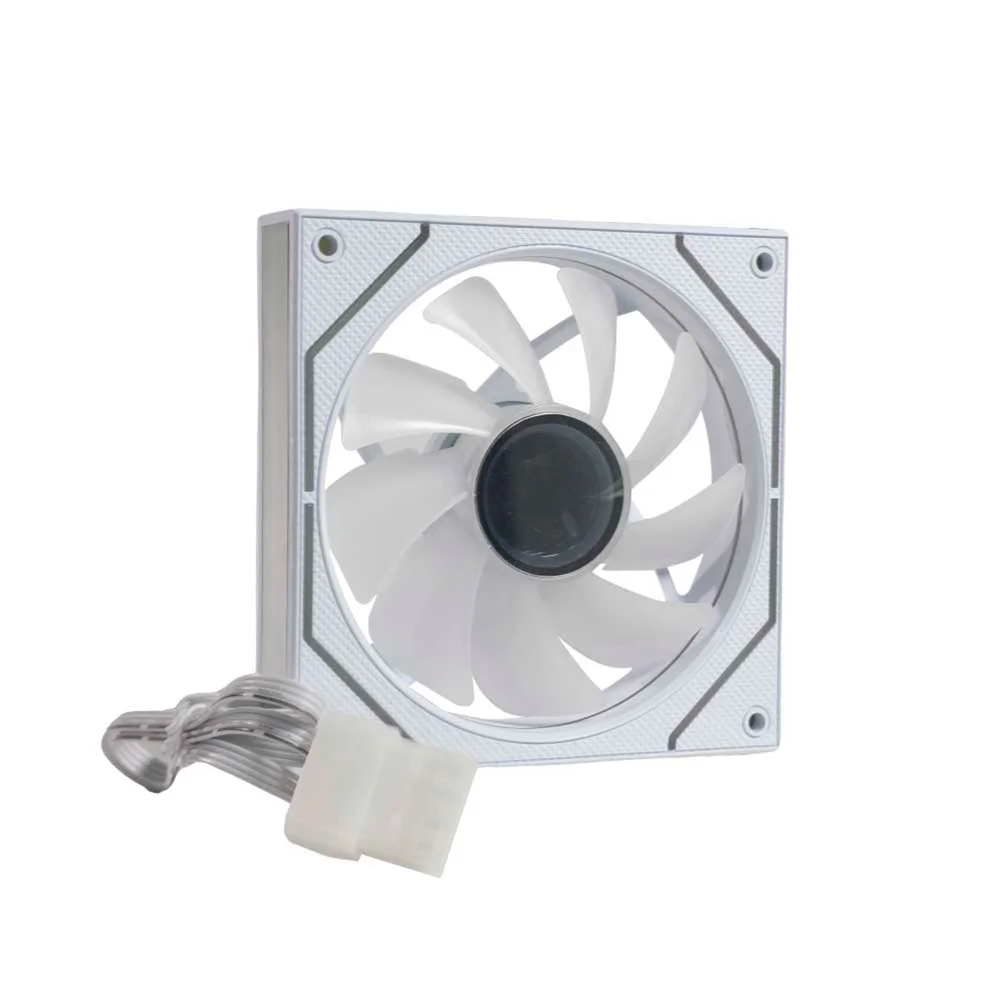Cooler Fan F9‑l300wh C3tech RGB 120 mm LED RGB Espelho Infinito, Moldura Slim, Molex 4‑pinos - Branco 6