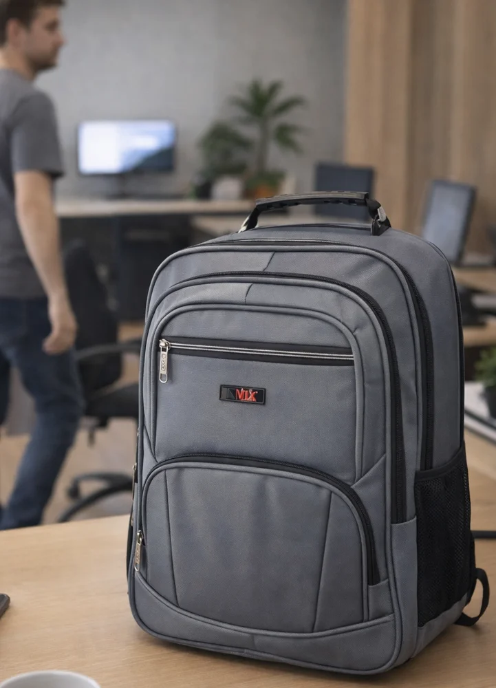 Imagem 2 de 5 do produto Mochila Executiva para Notebook 15,6” Republic Vix em Nylon 1680D 8734031 - Cinza